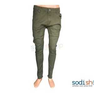 Pantalon en Jeans Slim Pour Homme Couleur Verte BK0096