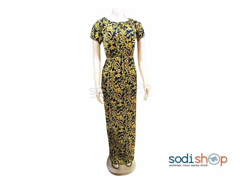 Robe En Tissu Moulante Manche Courte Style Versatile MKS00133