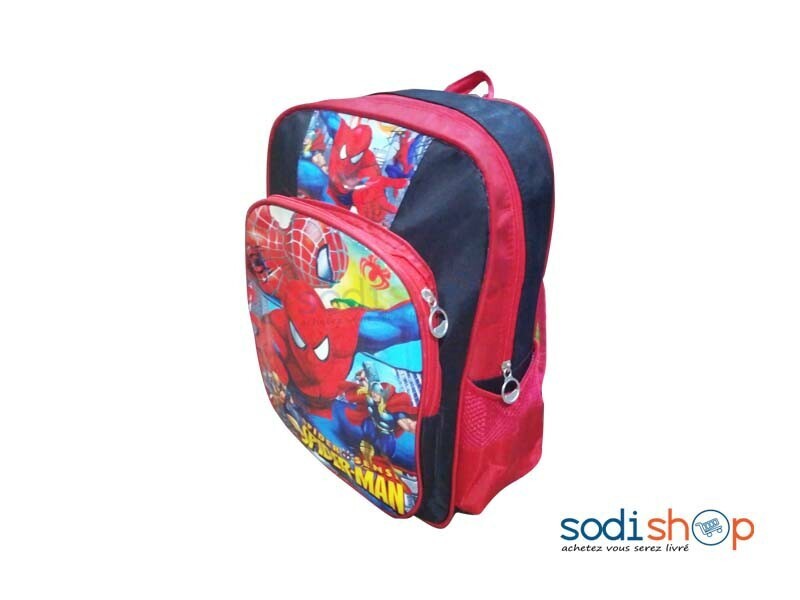Sac à Dos D’écolier Spiderman Couleur Rouge Noir DK00152
