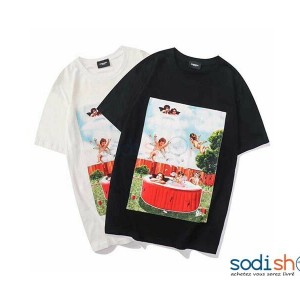 T-Shirt Personnalisé Imprimé Couleur Noir et Blanc BK0096