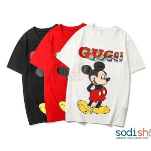 T-Shirt Personnalisé Imprimé Gucci Couleur Multiple BK0096