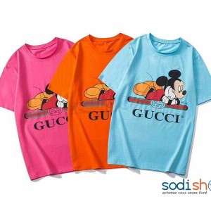 T-Shirt Personnalisé Imprimé Gucci Couleur Multiple BK0096