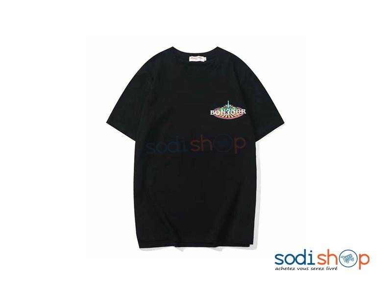 T-Shirt Balenciaga - Coton Haute Qualité Habit Couleur Noir BK0096 – Image 2