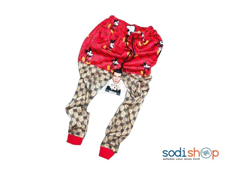 Pantalon Jogging Gucci Couleur Rouge et Marron BK0096