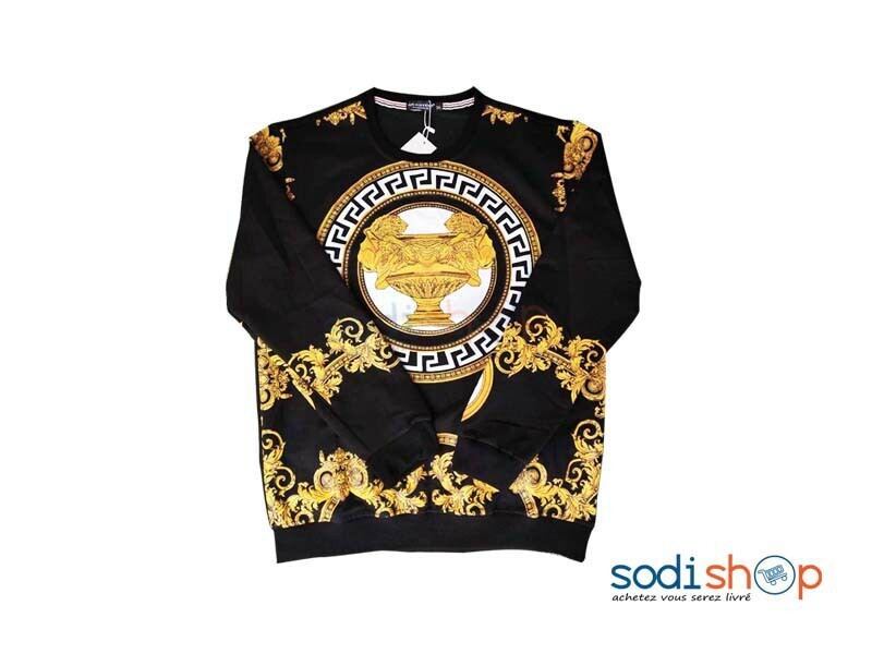 Pull-Over Versace Vêtement en Coton - Couleur Noir BK0096