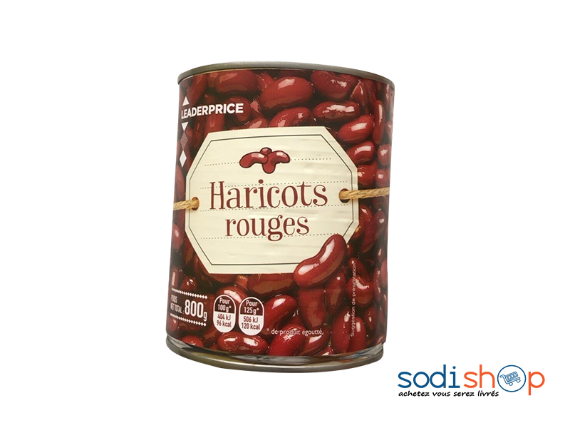 Boite de Haricot Rouge 800G - Marque Leader Price AK0028