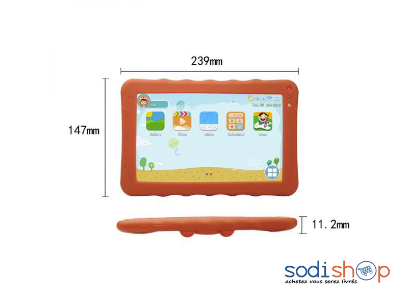 CityCall K99 Tablette Éducative - Design Élégant Ecran HD 9’’ 32Go 2Go Ram MA0016 – Image 4
