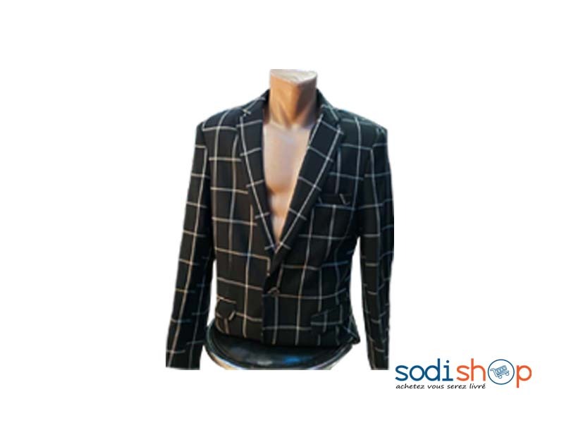 Blazer à Carreaux Elégant Homme - Rayures GJ0058