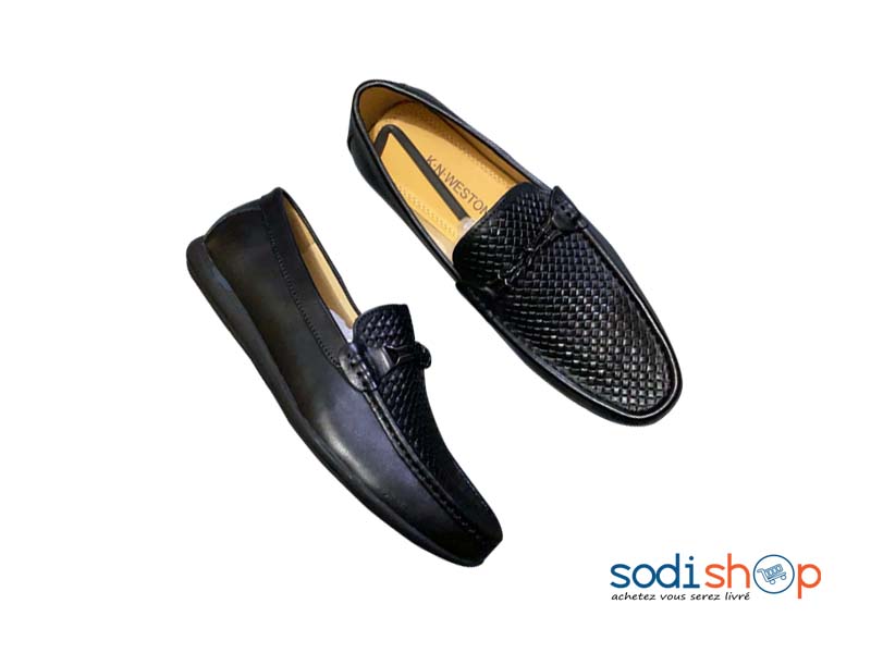 Mocassin K.N Weston - Design Elegant Chaussures Pour Homme Couleur Noir KO00124