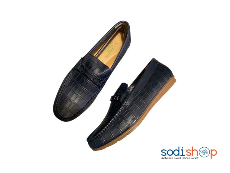 Mocassin K.N Weston - Chaussures Chic Couleur Bleu Pour Homme KO00124
