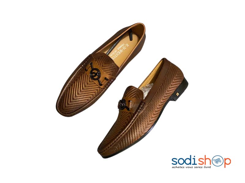 Mocassin K.N Weston Haute Qualité - Chaussures Pour Homme Couleur Marron KO00124