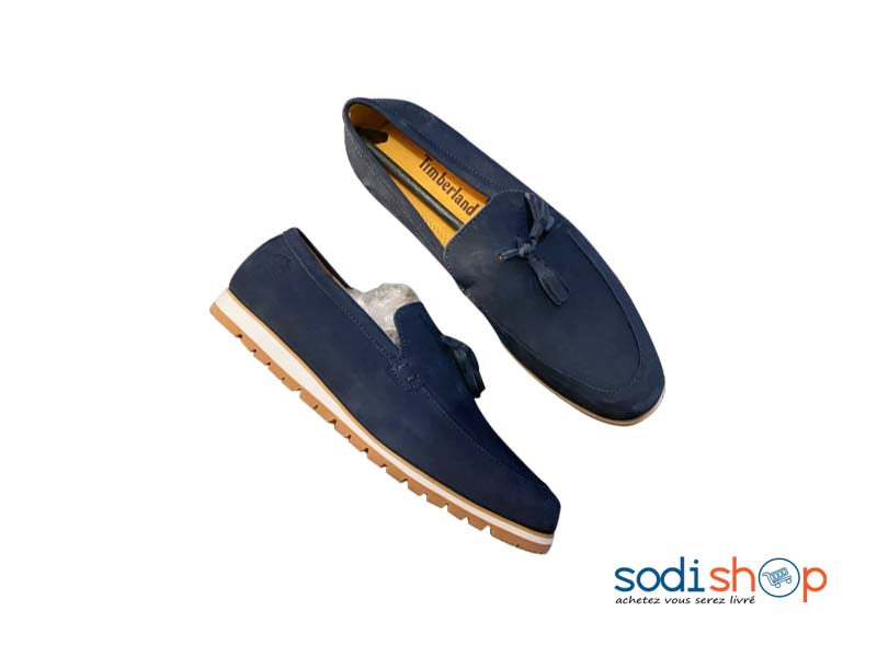 Mocassin Timberland - Chaussures Elegantes Couleur Bleu Pour Homme KO00124
