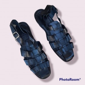 Sandales en Cuir John Foster - Chaussures Classiques Couleur Noir Pour Homme MBC00200