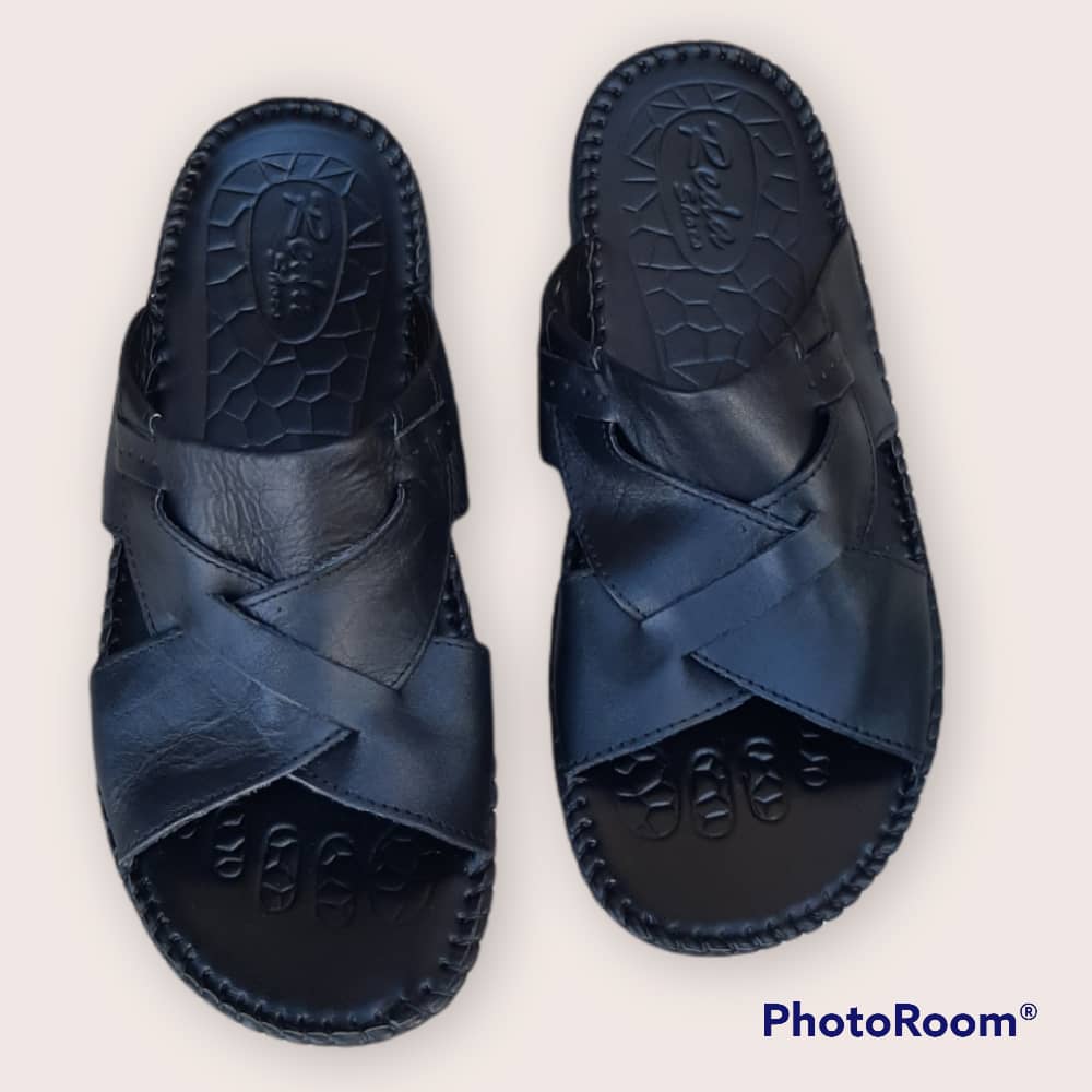 Chaussures Pour Homme - Sandales en Cuir Reda Shoes Couleur Noir FOF00191