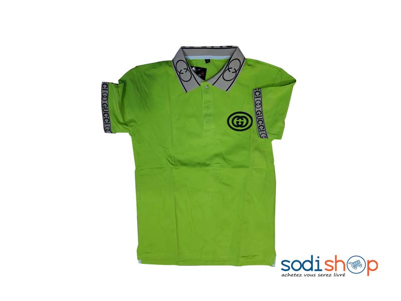 Polo Gucci Composition en Coton - Habit Couleur Vert GJ0058