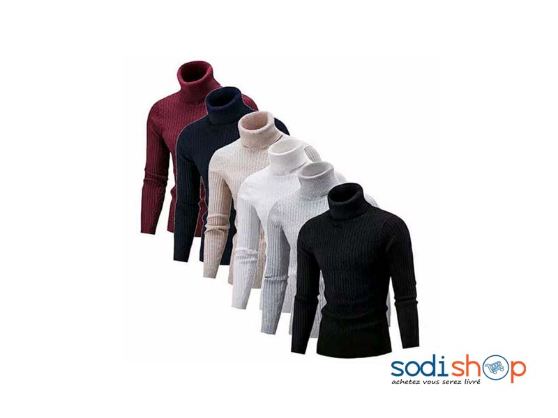 Pull-Over Col Montant - Vêtement en Laine Haute Qualité GJ0058