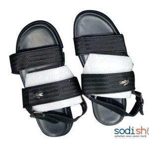 Sandales Lacoste Chaussures Pour Homme - Haute Qualité Couleur Noir KO00124