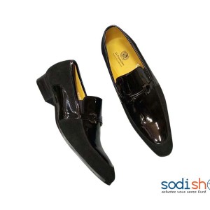 Soulier Haut De Gamme En Cuir - Chaussure  Pour Businessman - Noir KO00124