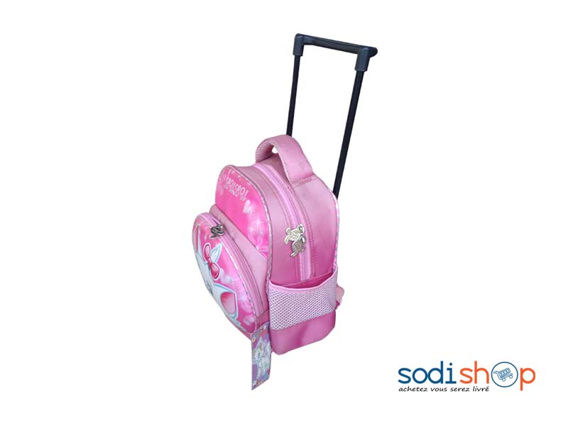 Sac à Dos Lulu avec Poignée de Traction - Joli Design Couleur Rose Pour Fille DM00157 – Image 2