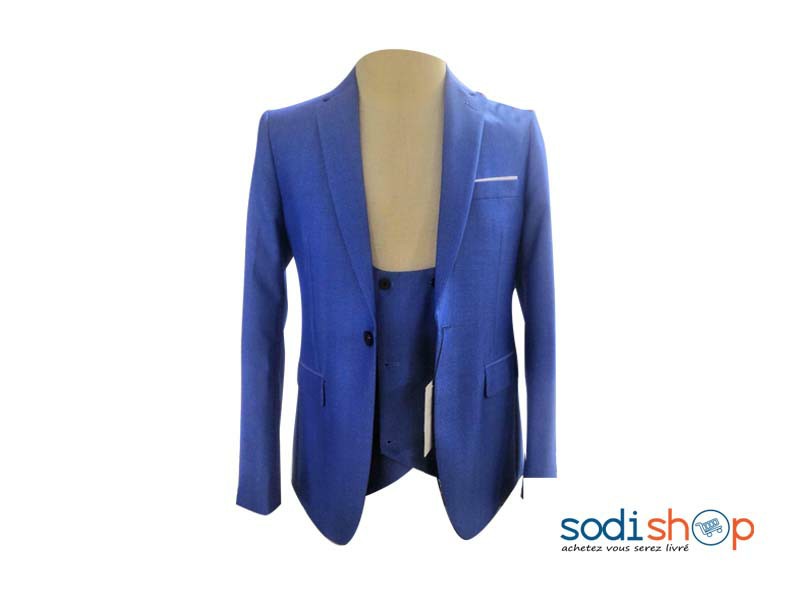 Veste Pour Homme Design Moderne - Blazer Couleur Bleu BK0096