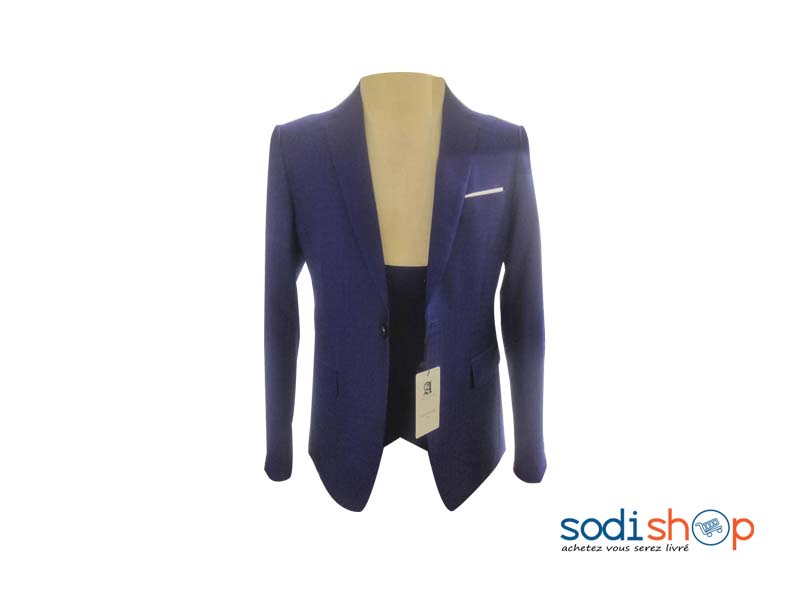 Blazer Bleu Design Chic - Veste Pour Homme BK0096