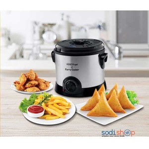 Friteuse et Cuiseur de Curry 1.5L - Appareil Polyvalent Kent Fryer and Curry Cooker 1500w KT00166