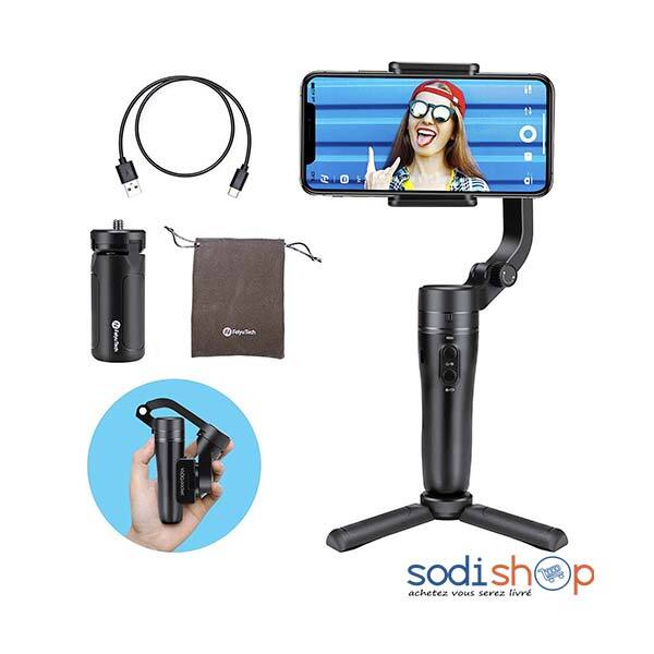 Canne à Selfie Bluetooth Pocket Gimbal Mini Trépied Pliable Pour Smartphone et Caméra DUB0101 – Image 2
