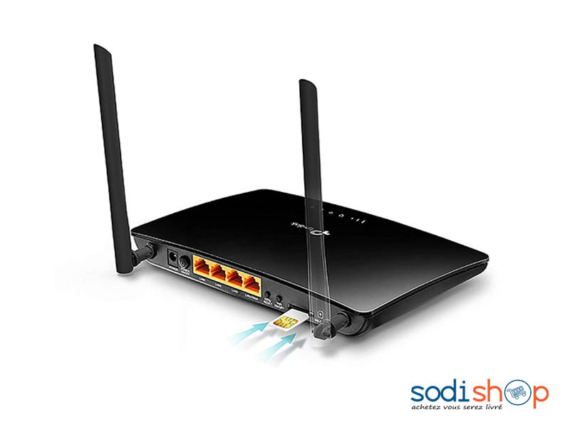 Routeur TP-Link TL-MR100 - Compatible Carte SIM Modem 4G LTE WiFi N 300 Mbps DUB0101 – Image 2