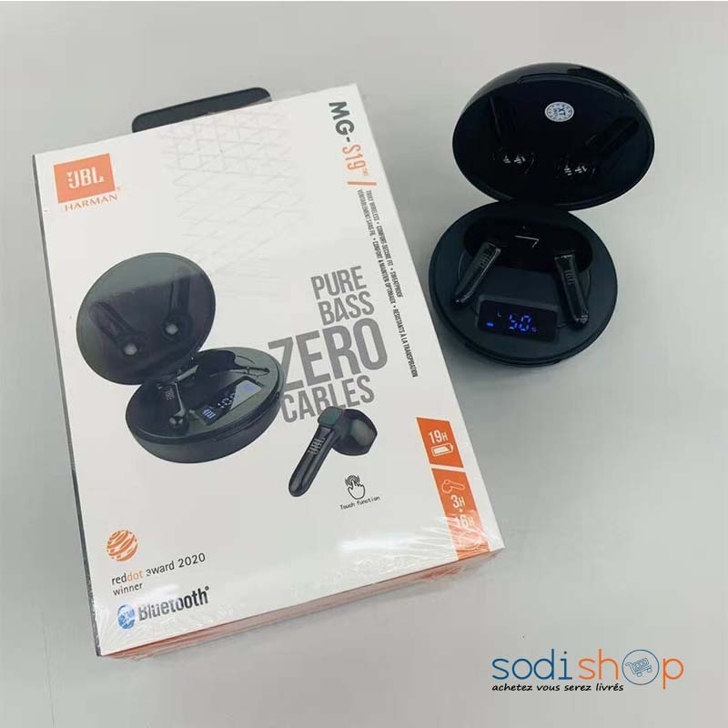 JBL MG-S19 Bluetooth Écouteurs Casque Sans Fil 5.0 Tws Casque Double Écouteurs Basse Son Pour Android & Iphones - MAH00170 – Image 2