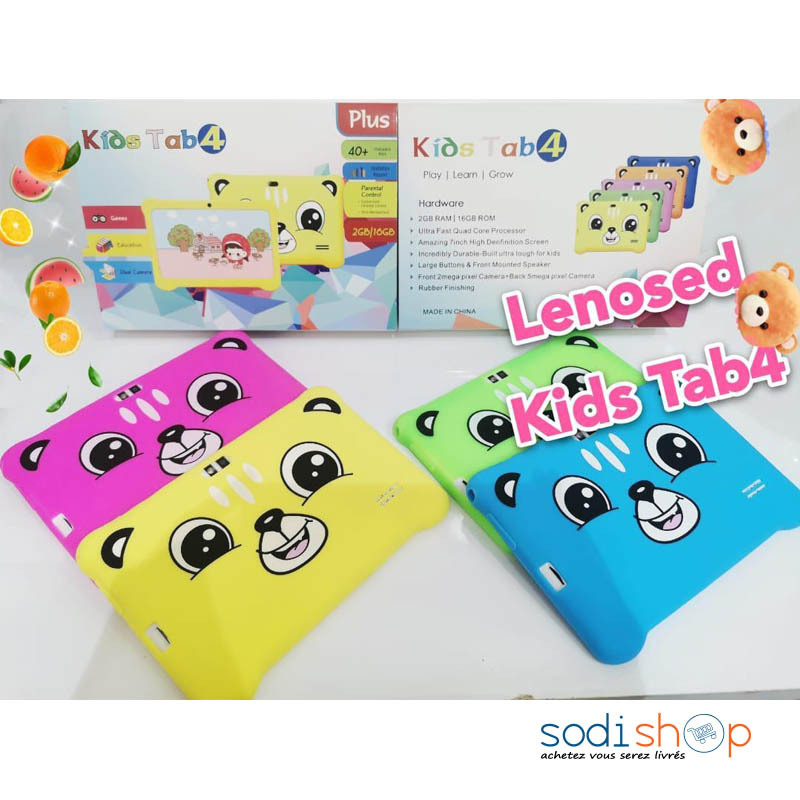 Tablette Lenosed Kids Tab4 7 pouces 16 Go rom 2 Go de RAM Wi-Fi Dual Core Dual Camera avec cadeau (rose) - MA0016 – Image 2
