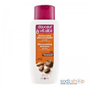 Shampoing Douceur & Vitalité au Beurre de Karité - Soin des Cheveux 400ml BLD00171