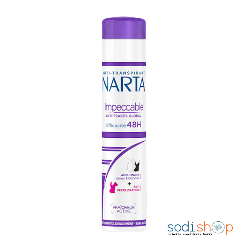 Narta - Impeccable Femme 200ml Anti-Transpirant - Anti-Traces Et Anti-Décoloration 48h-BLD00171