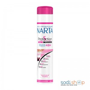 Narta - Protection 5 Femme 200ml - Anti-Transpirant - 5 En 1 Efficacité 48h - BLD00171