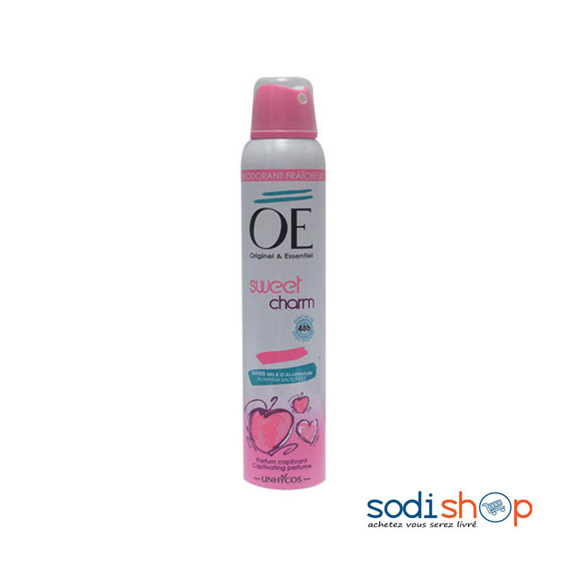 Déodorant Parfumé OE Sweet Charm Pour Femme - Parfum 48h Original & Essentiel 200ml BLD00171