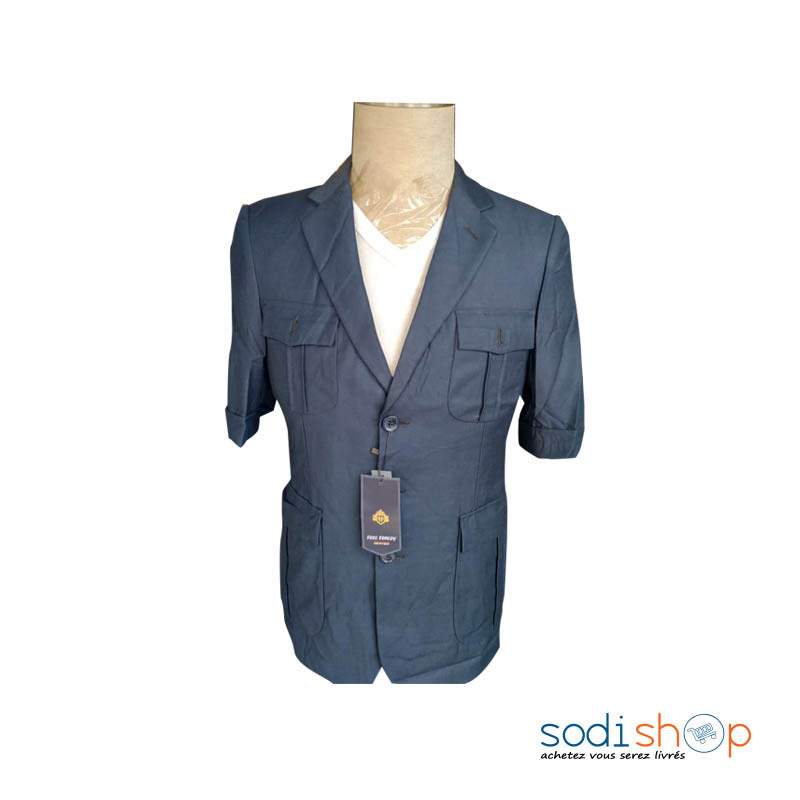 Veste Complet Pour Homme Design Classique à 4 Poches – Blazer + Pantalon Couleur Bleu Nuit CMU00192