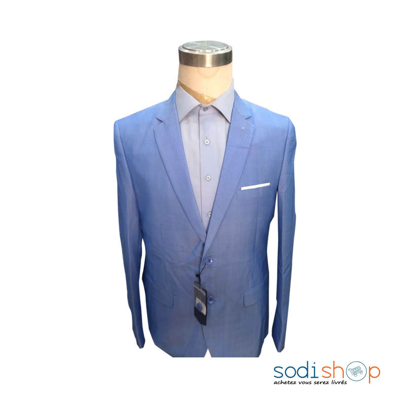 Veste - Costume Complet Pour Homme 2 Pièces Couleur Bleu CMU00192