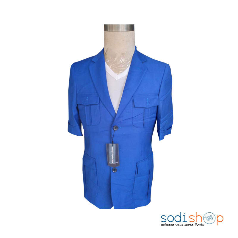 Veste Complet Pour Homme Design Classique à 4 Poches – Blazer + Pantalon Couleur Bleu Nuit CMU00192 – Image 2