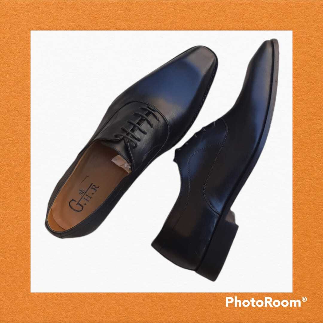 Soulier Ghr En Cuir Ultra Classe - Chaussures Noir Pour Homme - FOF00191 – Image 10
