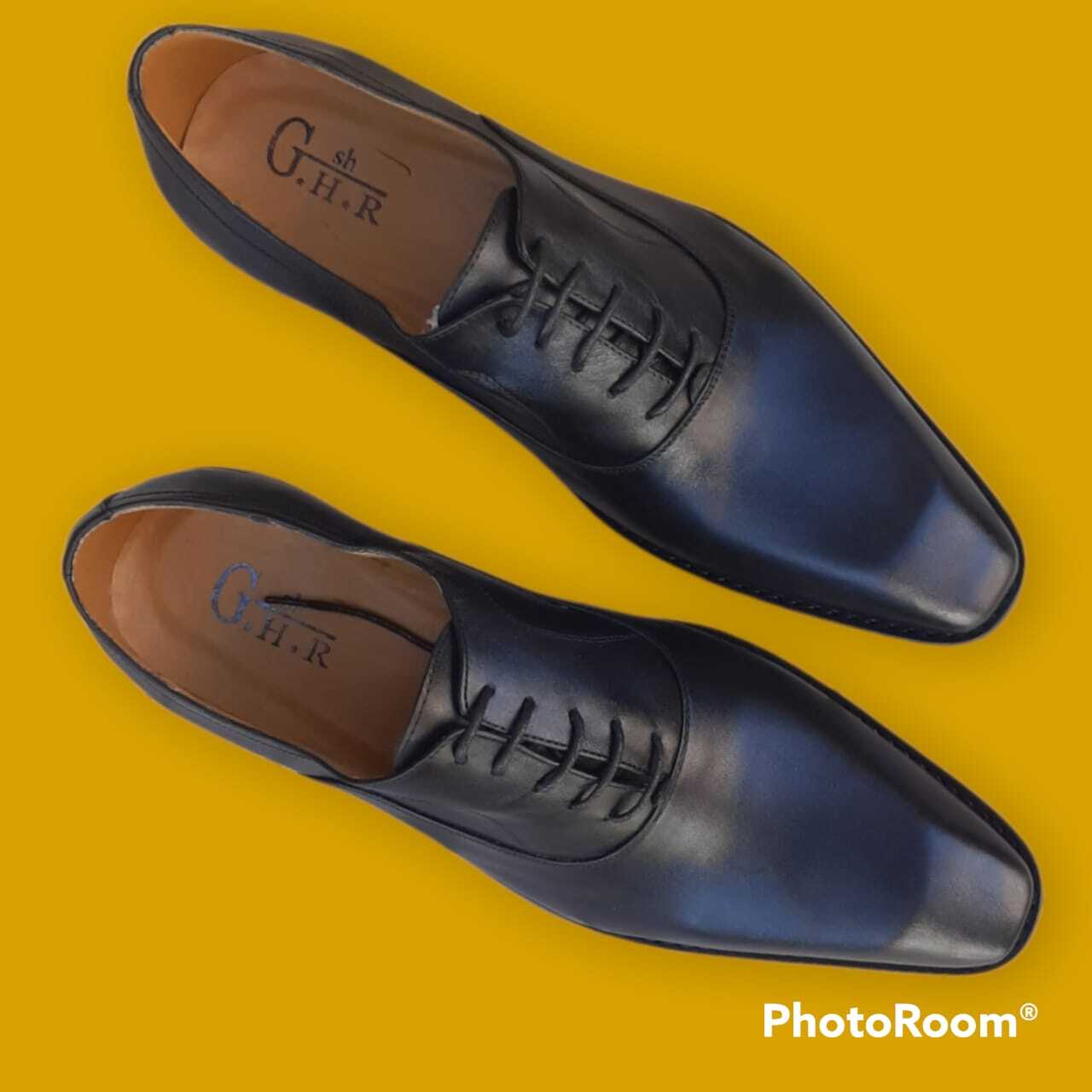 Soulier Ghr En Cuir Ultra Classe - Chaussures Noir Pour Homme - FOF00191 – Image 11