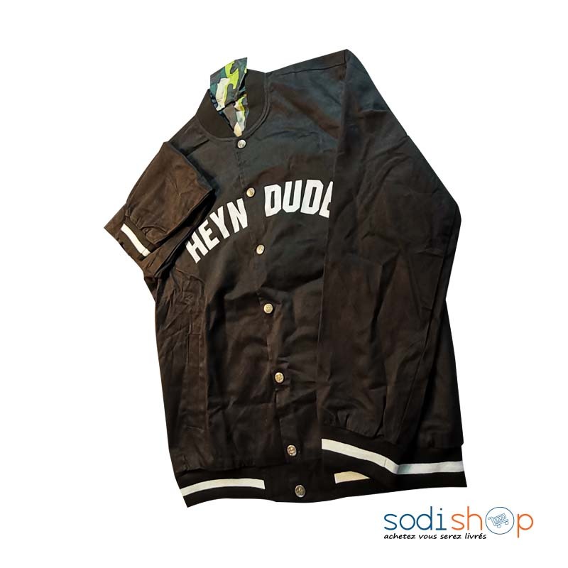 Jacket Heyn Dude Sweat Classique Couleur Noir et Blanc - Survêtement Pour Homme AM00168