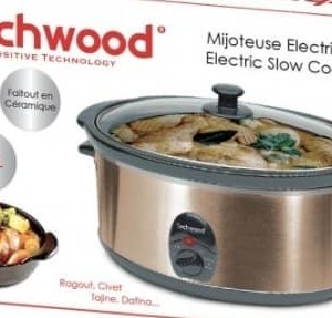 Marmite Techwood 4,5 Litres TMJ-451 - Mijoteuse Electrique Moderne Inox BZE00199