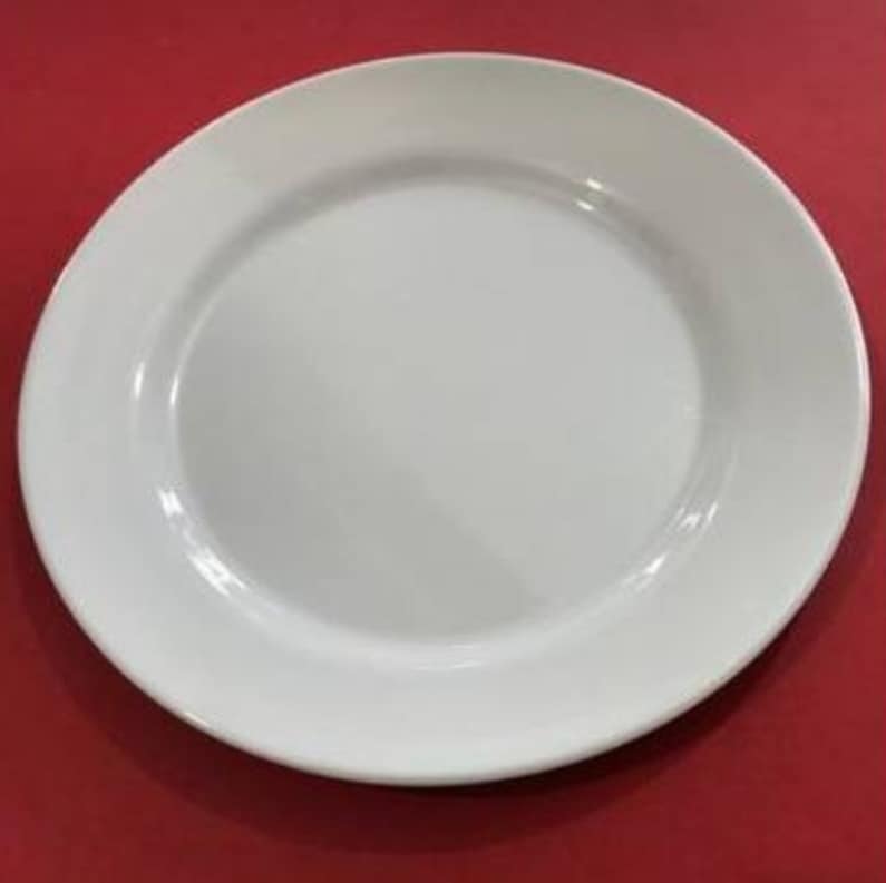 Assiette Plate en Porcelaine - Couleur Blanc Ustensile de Cuisine BZE00199