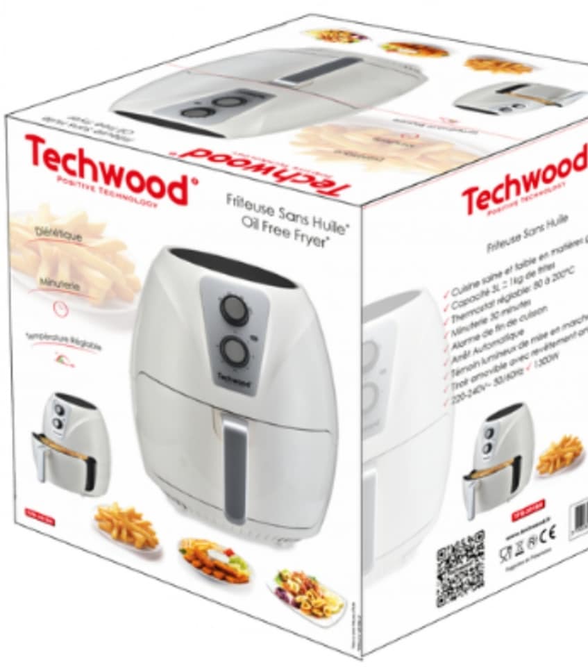Friteuse Sans Huile 3 Litres 1300w - Techwood TFR-301SH Appareil de Cuisson BZE00199