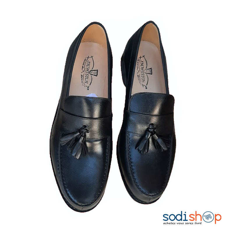 Mocassin J.M Weston en Cuir Chaussures Pour Homme - Couleur Noir FOF00191