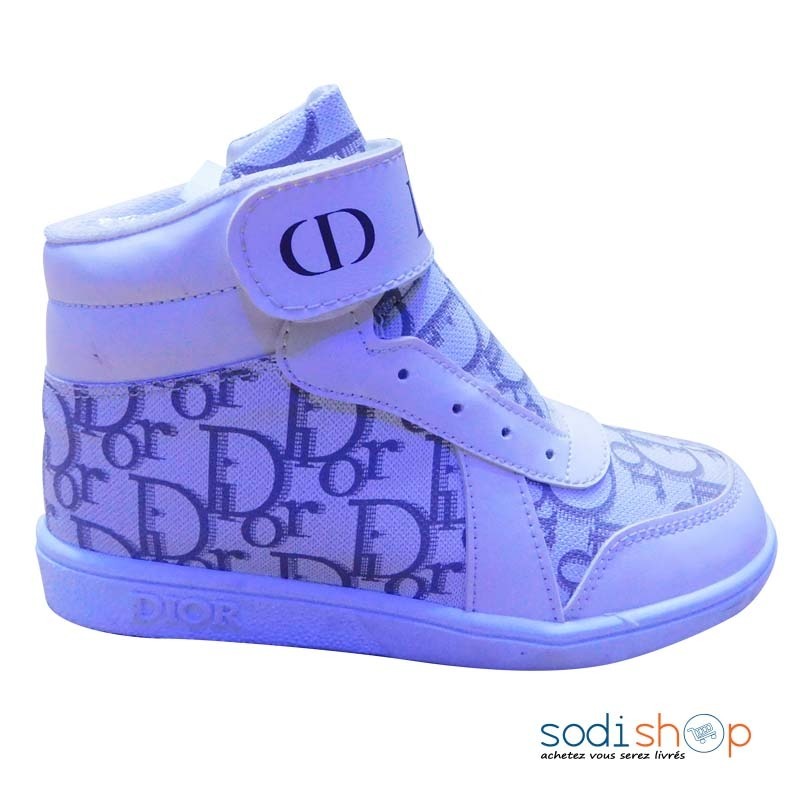 Baskets Dior - Semelle Lumineuse à LED Stylée Couleur Blanc SEY00201