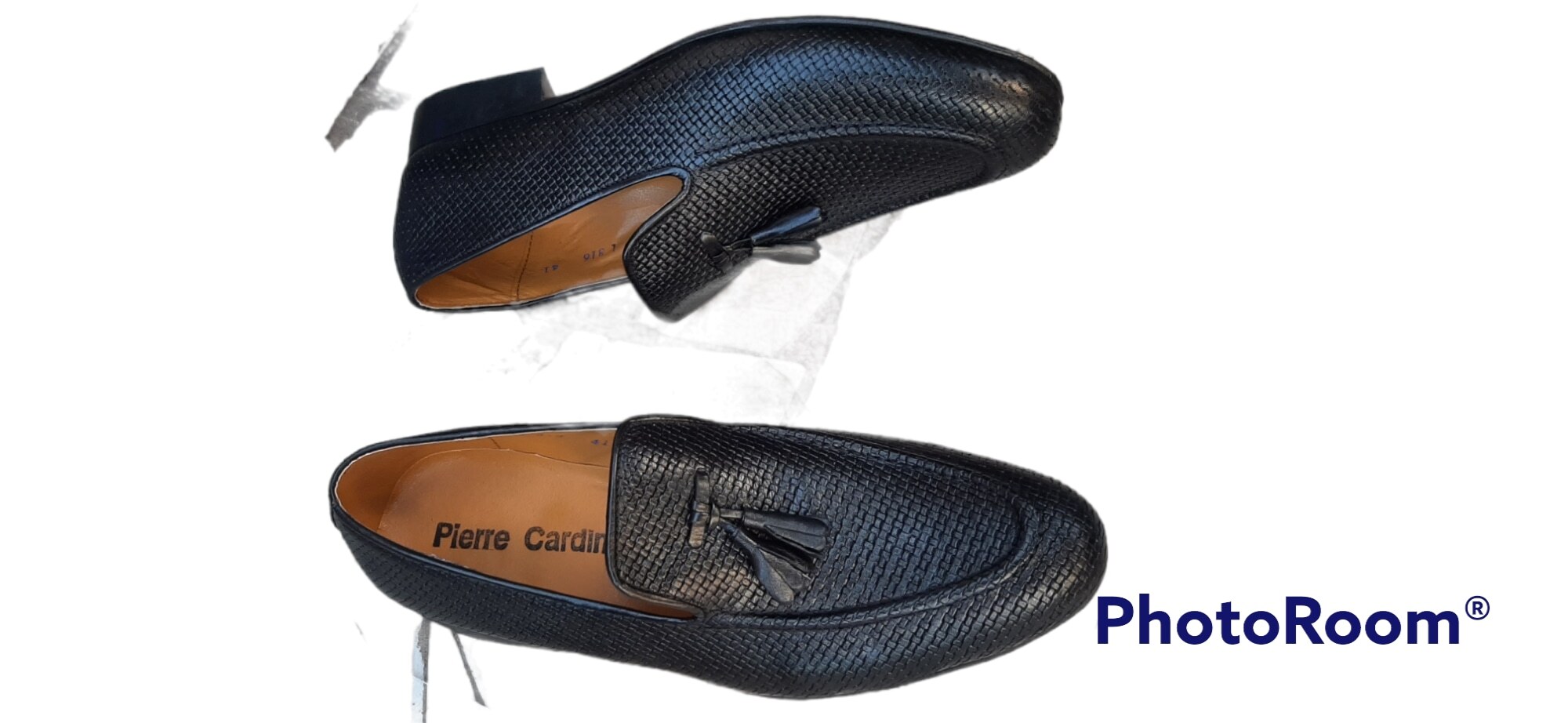 Chaussures Pierre Cardin Pour Homme Mocassin en Cuir Couleur Noir