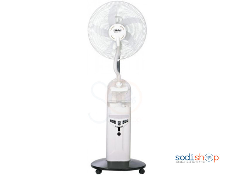 Ventilateur avec Réservoir à Eau Rechargeable - Brumisateur Raffraichisseur Multifonction Nobel DOUC00214