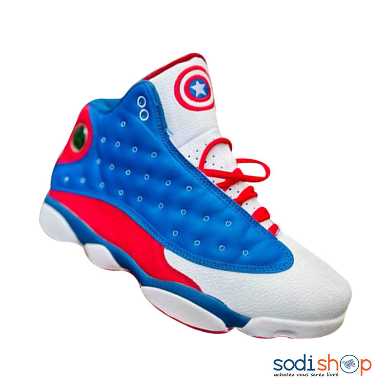 Basket Stylée Bleu et Blanc - Chaussure Pour Homme SEY00201