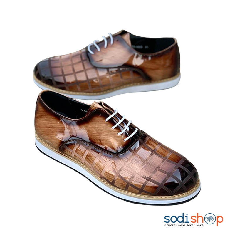 Mocassin Pour Homme - Chaussures Tendances Couleur Marron SEY00201