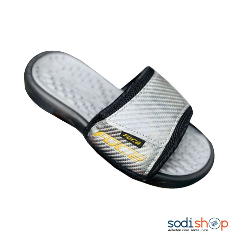 Claquette Gris - Confort Optimal Chaussure Tendance SEY00201